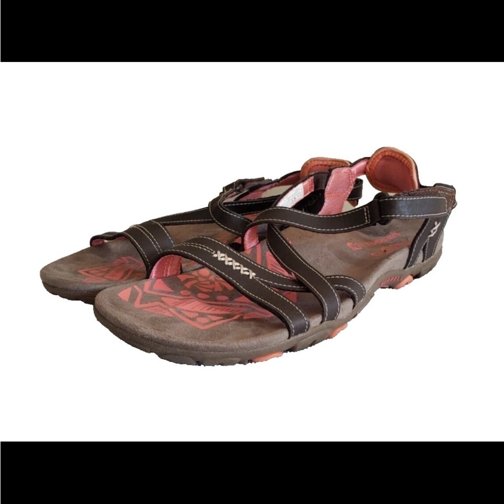 Merrell Brown Sandspur Leather Performance Sandals - Picture 2 of 9